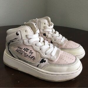 Creative Kids High-Top Sneakers - White and Black 29